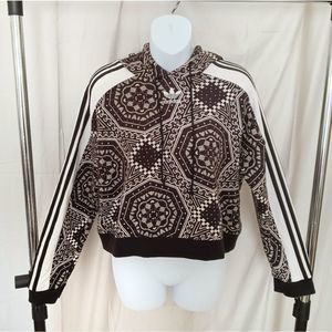 Adidas Kaleidoscope Cropped Hoodie
